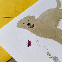 Load image into Gallery viewer, Happy Hounds: Gordon the Golden Retriever Greeting Card
