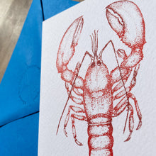 Load image into Gallery viewer, Under the Sea: Red Lobster Greeting Card
