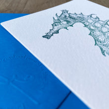 Load image into Gallery viewer, Under the Sea: Seahorse Greeting Card
